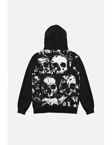 HOODIE CRYPT ZIP BLACK