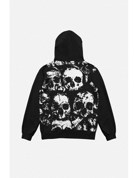 HOODIE CRYPT ZIP BLACK