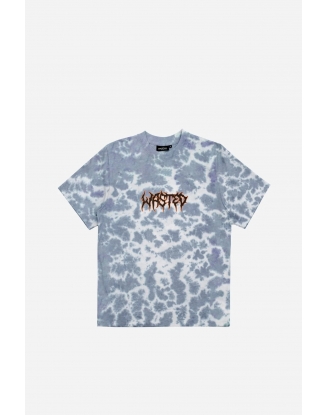 T-SHIRT TIE-DYE FEELER BLUE WHITE