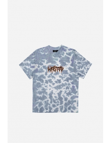 T-SHIRT TIE-DYE FEELER BLUE WHITE