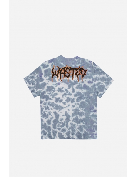 T-SHIRT TIE-DYE FEELER BLUE WHITE