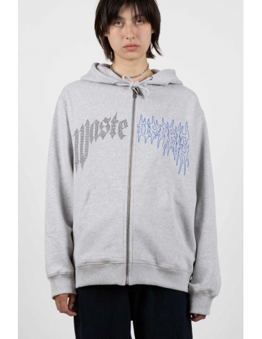 HOODIE ZIP CROWN PITCHER GREY