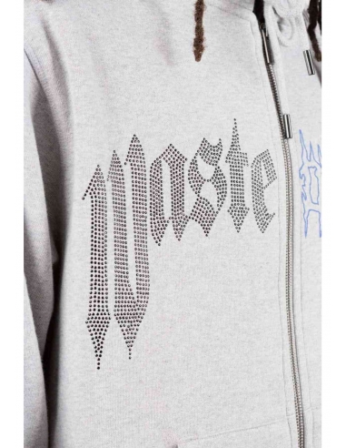 HOODIE ZIP CROWN PITCHER GREY