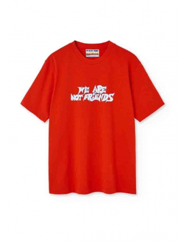 RED FREESTYLE TYPO T-SHIRT