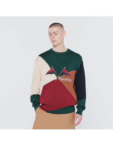 YARD KNIT CREW NAVY MULTI