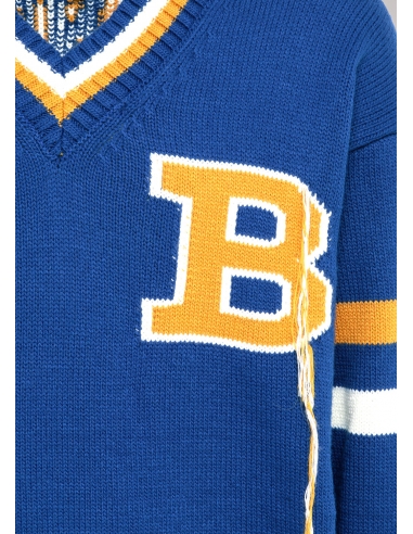 BLAST-OFF - V-NECK COLLEGE SWEATER