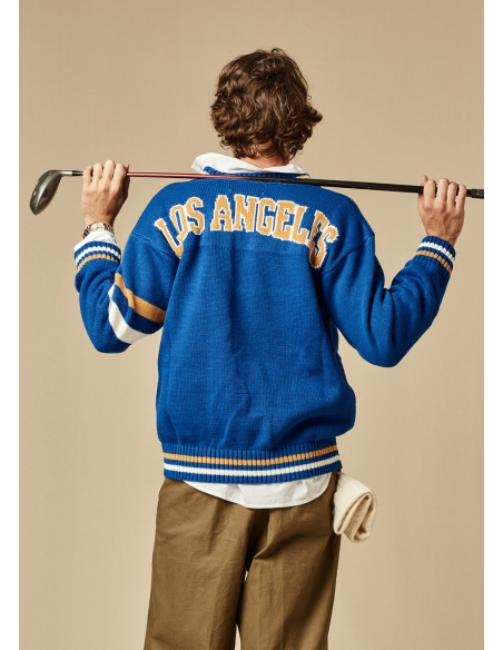 BLAST-OFF - V-NECK COLLEGE SWEATER