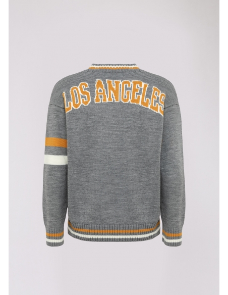 BLAST-OFF - V-NECK COLLEGE SWEATER