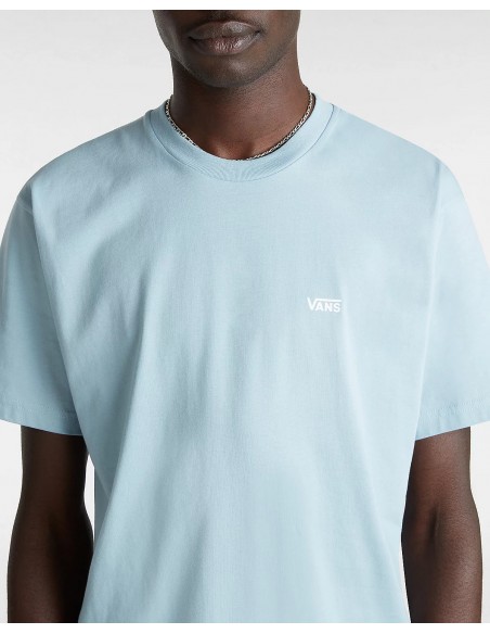 MN LEFT CHEST LOGO TEE DUSTY BLUE