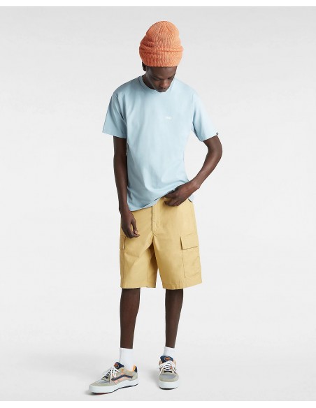 MN LEFT CHEST LOGO TEE DUSTY BLUE