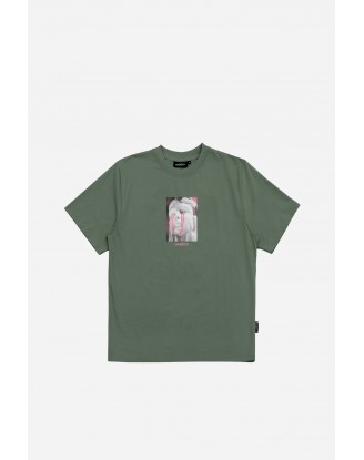 T-SHIRT CORRUPTION LICHEN GREEN