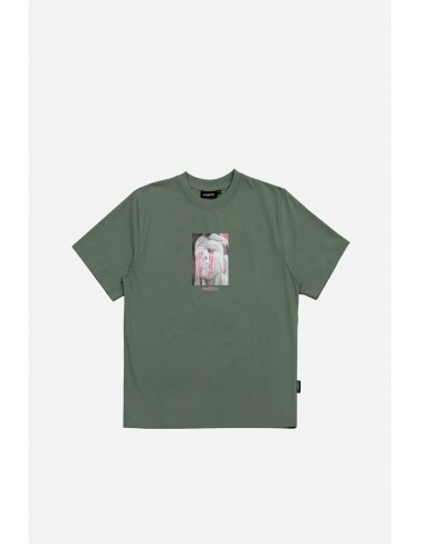 T-SHIRT CORRUPTION LICHEN GREEN