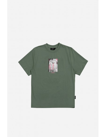 T-SHIRT CORRUPTION LICHEN GREEN