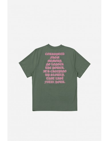 T-SHIRT CORRUPTION LICHEN GREEN