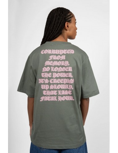 T-SHIRT CORRUPTION LICHEN GREEN