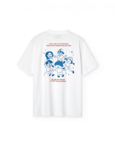 KIDS OFF DRUGS WHITE T-SHIRT