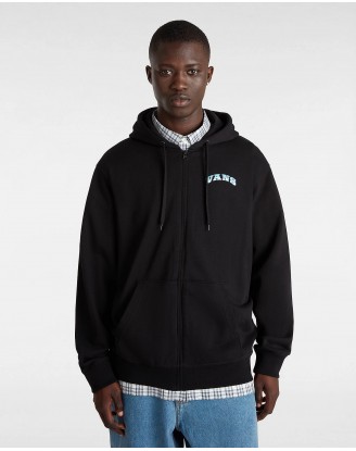 TRUE WAVES CLASSIC FT FULL ZIP BLACK