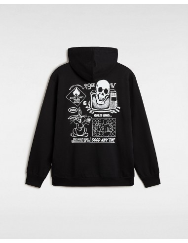 CRAZY EDDY 66 LOOSE PO HOODIE BLACK