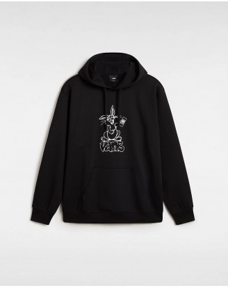 CRAZY EDDY 66 LOOSE PO HOODIE BLACK