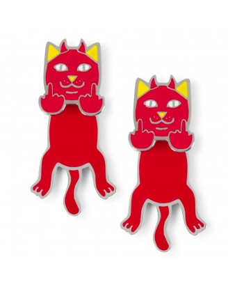 LORD DEVIL EARRINGS RED