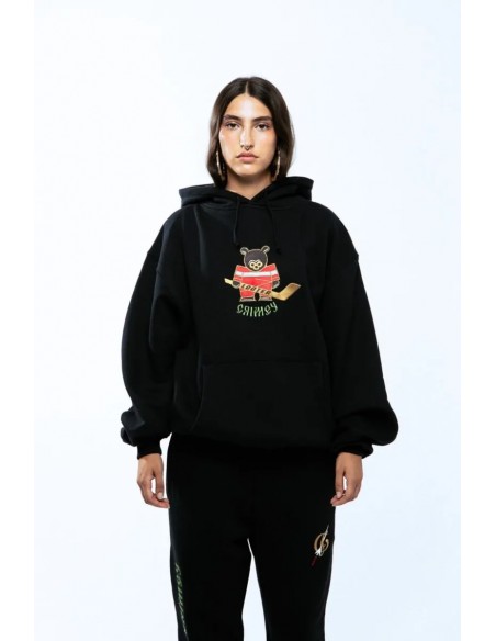 THE LOWER DEPTHS VINTAGE HOODIE BLACK