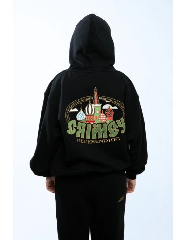 THE LOWER DEPTHS VINTAGE HOODIE BLACK