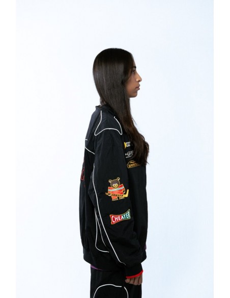 THE LOWER DEPTHS TRACK JACKET BLACK
