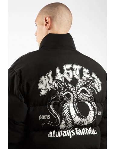 LETHAL NYLON PUFFER JACKET BLACK