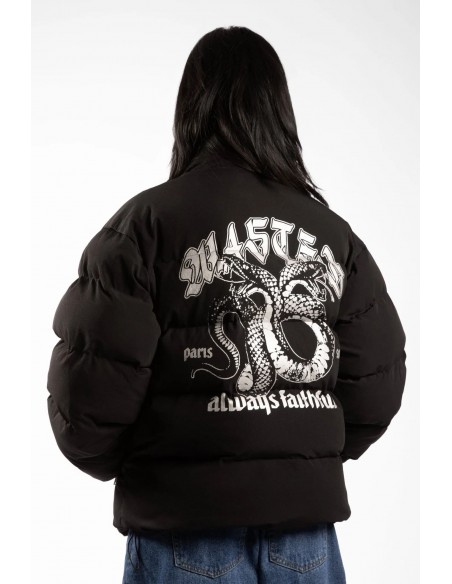 LETHAL NYLON PUFFER JACKET BLACK