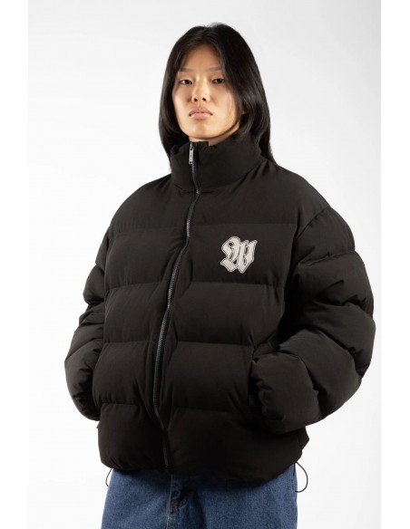 LETHAL NYLON PUFFER JACKET BLACK