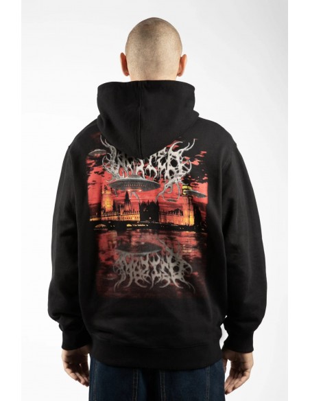 SKYLAB ZIP HOODIE BLACK