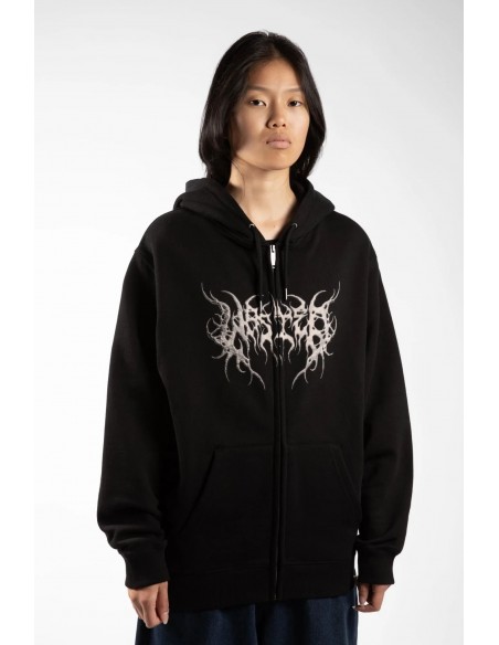 SKYLAB ZIP HOODIE BLACK