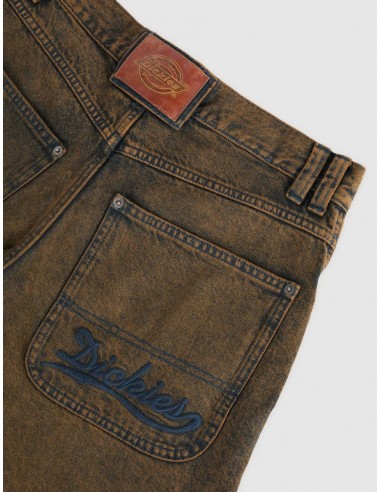 LOOSE WAVE DENIM INDIGO BROWN