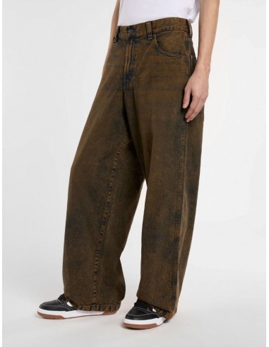 LOOSE WAVE DENIM INDIGO BROWN