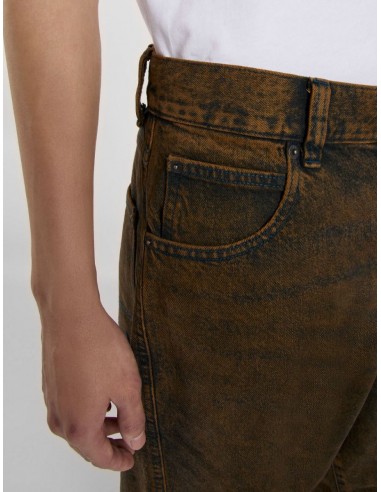 LOOSE WAVE DENIM INDIGO BROWN