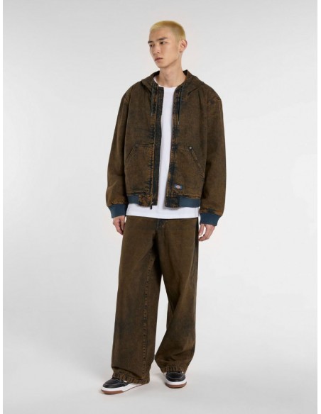 LOOSE WAVE DENIM INDIGO BROWN