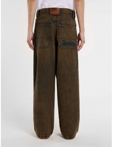 LOOSE WAVE DENIM INDIGO BROWN