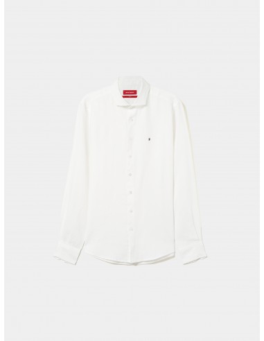 CAMISA LINO SLIM FIT BLANCA
