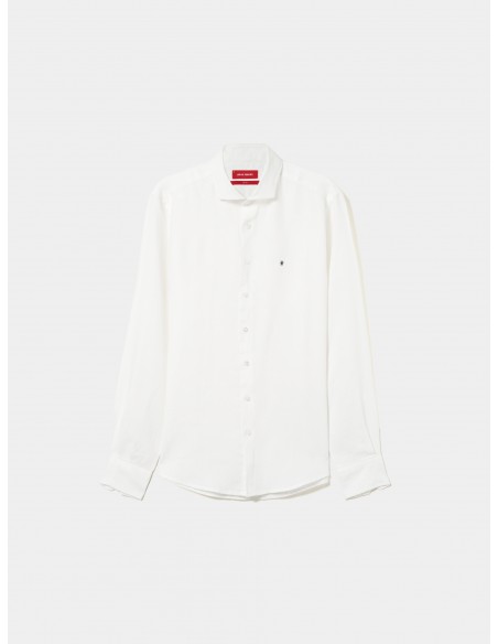CAMISA LINO SLIM FIT BLANCA