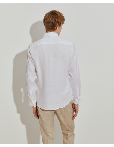 CAMISA LINO SLIM FIT BLANCA