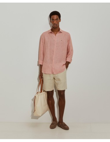 CAMISA LINO NARANJA MICRO