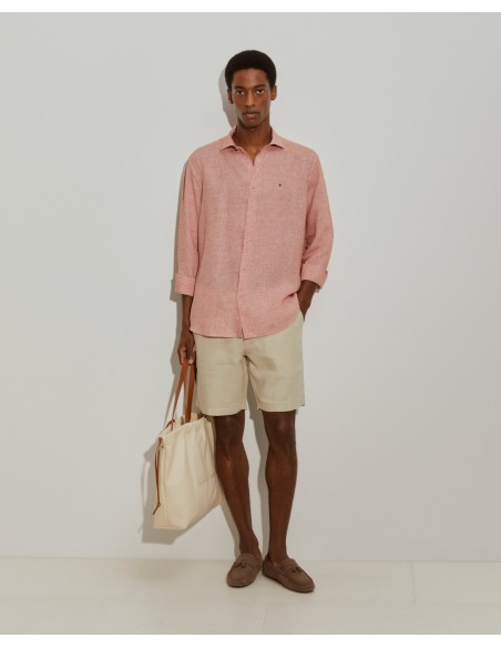 CAMISA LINO NARANJA MICRO