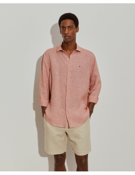 CAMISA LINO NARANJA MICRO