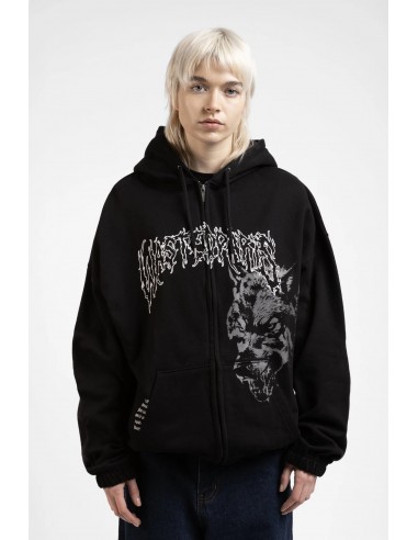VARG BOXY ZIP HOODIE BLACK