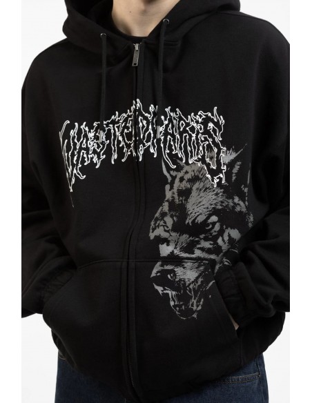 VARG BOXY ZIP HOODIE BLACK
