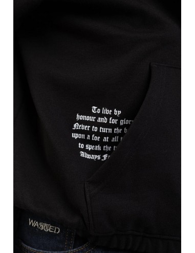 VARG BOXY ZIP HOODIE BLACK