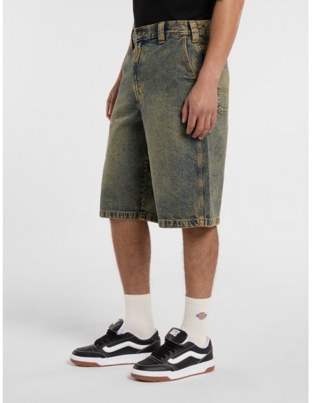 MADISON DENIM SHORT YELLOW FADED IND