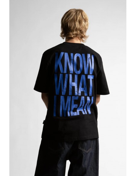 KNOW WHAT I MEAN T-SHIRT BLACK