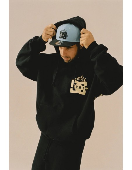 THE SWARM DC SHOES X GRIMEY FITTED CAP BLUE