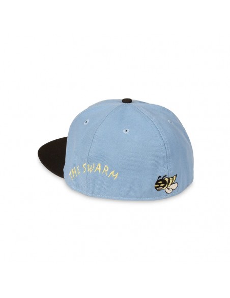 THE SWARM DC SHOES X GRIMEY FITTED CAP BLUE